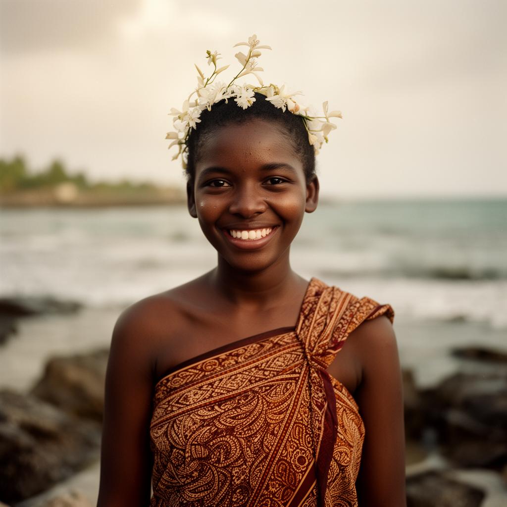 Coastal floral crown